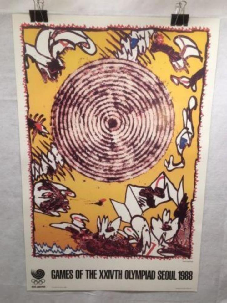 Pierre Alechinsky - Olympic Games - Seoul 1988, Antiek en Kunst, Kunst | Litho's en Zeefdrukken, Verzenden