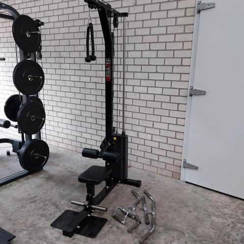 Megatec Lat En Low pulley Station  115 kilo stack, Sport en Fitness, Fitnessmaterialen, Zo goed als nieuw, Rug, Ophalen