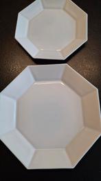 Assiettes octogonale faïence vintage., Maison & Meubles