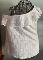Holister L Leuk 1 kant off-shoulder topje, Kleding | Dames, Topjes, Wit, Maat 42/44 (L), Ophalen of Verzenden, Zo goed als nieuw