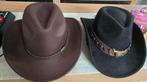 Cowboyhoed Zwart Of Bruin Met Bull Bruine band (Nieuw), Vêtements | Hommes, Chapeaux & Casquettes, Enlèvement ou Envoi, Neuf, 57 cm (M, 7⅛ pouces) ou moins