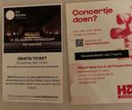 2 muziek tickets, Tickets en Kaartjes, Concerten | Overige, Eén persoon