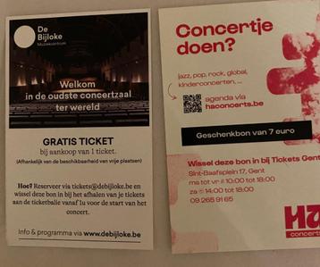 2 muziek tickets, Une personne