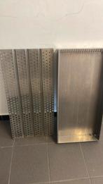 Inox afdruipbak met rooster, Ophalen