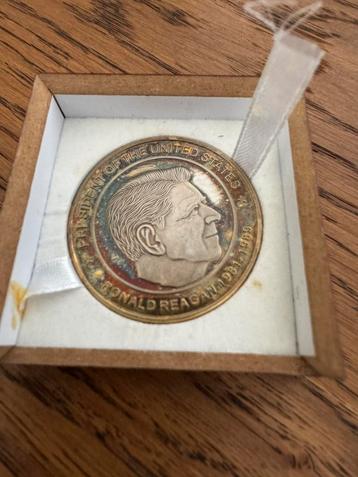 Penning President USA Ronald Reagan 1981-1989 (104) beschikbaar voor biedingen