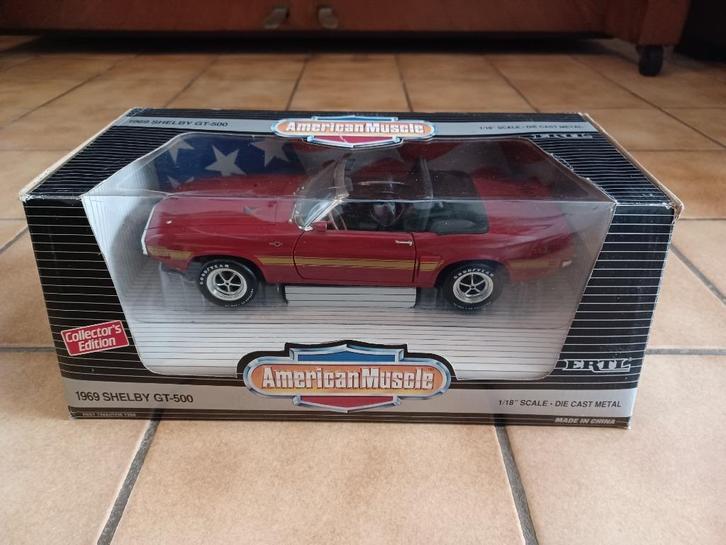 Shelby GT500 1969 - ERTL - 1/18, Hobby en Vrije tijd, Modelauto's | 1:18, Gebruikt, Auto, ERTL, Ophalen