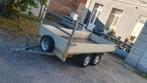 Remorque double essieux 750kg Aluminium 3,m/1,50cm, Ophalen of Verzenden, Zo goed als nieuw