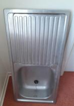 Évier en inox à vendre, Bricolage & Construction, Sanitaire, Enlèvement, Utilisé, Inox