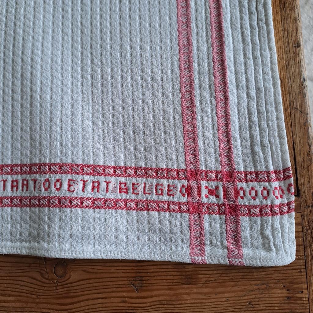 Essuie-mains vintage "Etat Belge", Antiquités & Art, Enlèvement ou Envoi