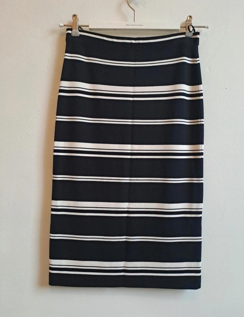 Margittes gebreide rok; 34, Ophalen of Verzenden, Maat 36 (S), Wit, Onder de knie