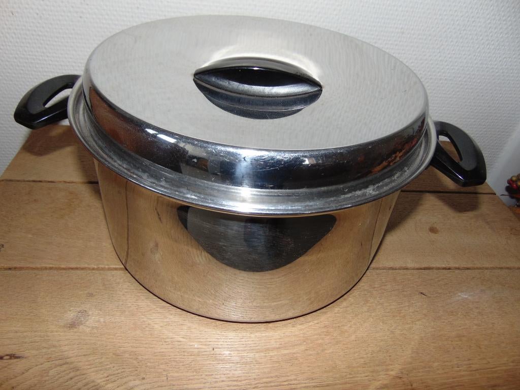 Kookpot inox 5 liter, Ophalen of Verzenden, Gebruikt, Inox, Kookpan of Snelkookpan