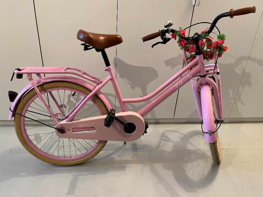 Meisjesfiets 22inch, Ophalen, Terugtraprem, 22 inch, Handrem