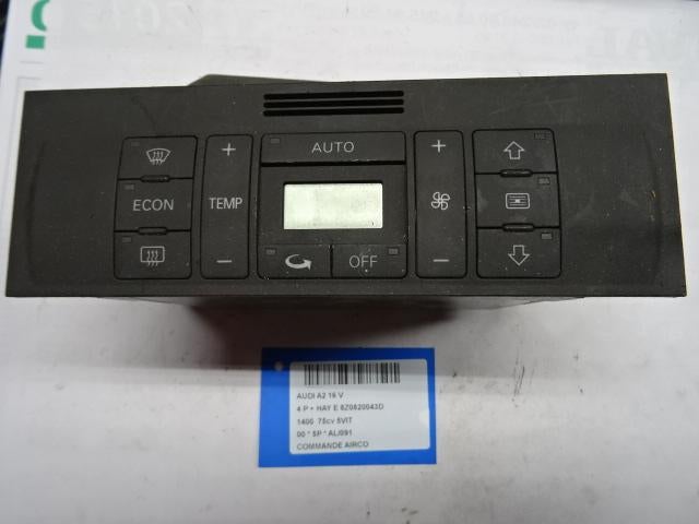 BEDIENINGSPANEEL AIRCO Audi A6 (C5) (4B0820043F), Gebruikt, Audi