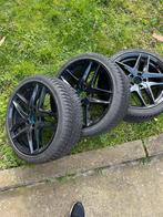 Velgen met banden in goede staat. 5x112 (Audi, Skoda, VW), Autos : Pièces & Accessoires, Pneus & Jantes, Enlèvement, Pneu(s)
