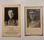 Cartes de prière Sa Majesté Albert 1, Collections, Images pieuses & Faire-part, Enlèvement ou Envoi, Image pieuse