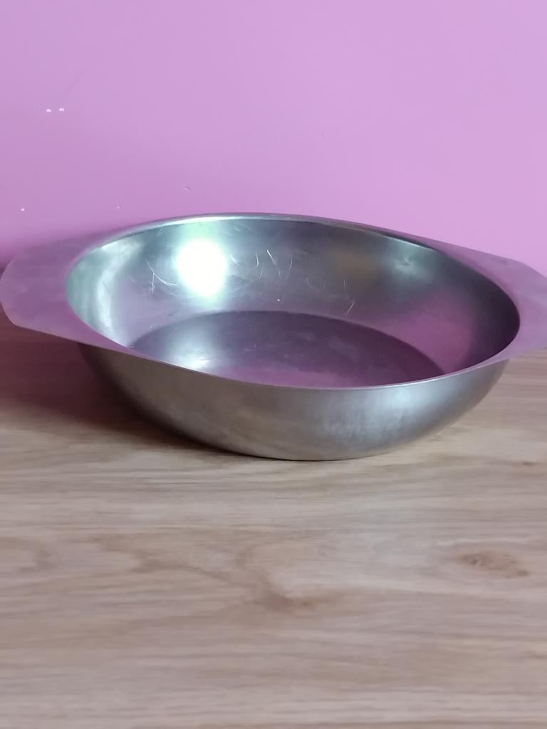 Onverwoestbare RVS Serveerschaal met Handgrepen (Inox), Ophalen, Gebruikt, Schaal of Schalen