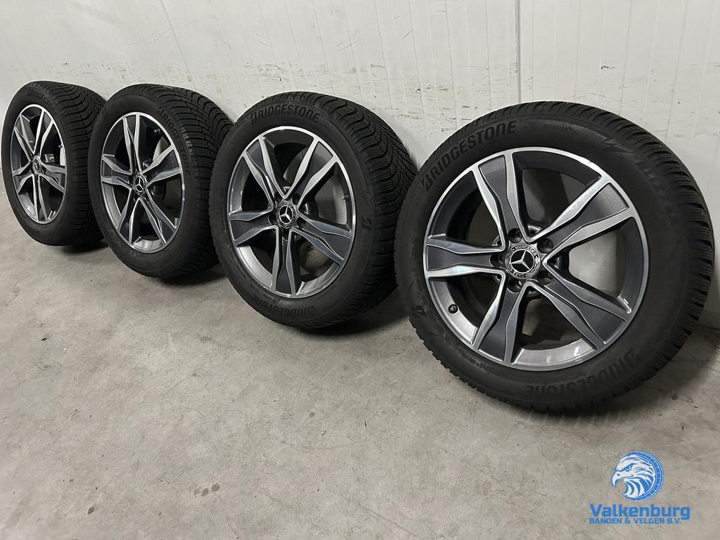 8mm! Originele Mercedes C-klasse W205 17 inch antraciete vel, Gebruikt, -, -, Banden en Velgen
