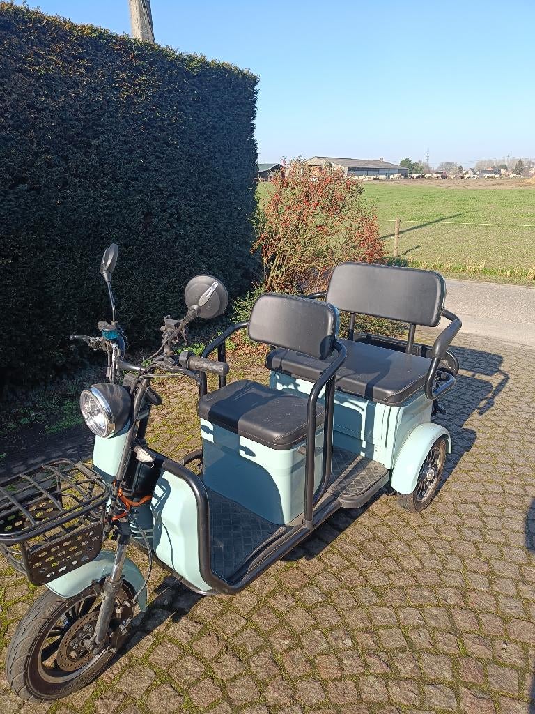 driepersoons scootmobiel EcoWheels, Zo goed als nieuw, 16 km/u of meer, 46 km of meer, Ophalen