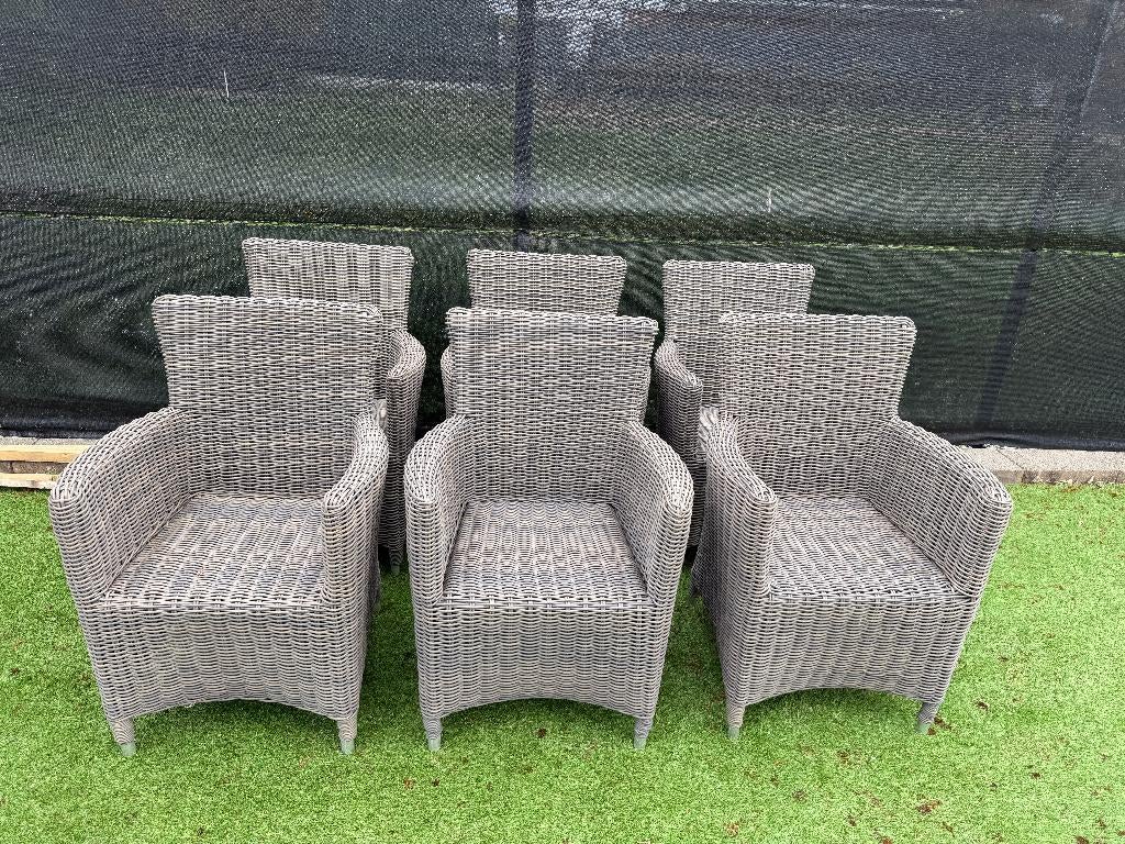 Tuinstoelen met tuintafel // Stevig materiaal, Chaise, Osier, Salons de jardin, Comme neuf