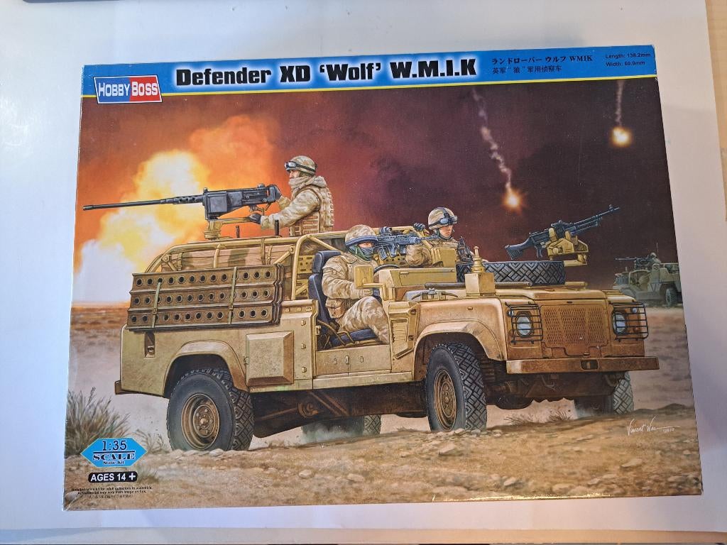 HobbyBoss | Nr. 82446 | 1:35 - Defender XD 'Wolf' W.M.I.K., Hobby & Loisirs créatifs, Modélisme | Voitures & Véhicules, Neuf, Autres marques