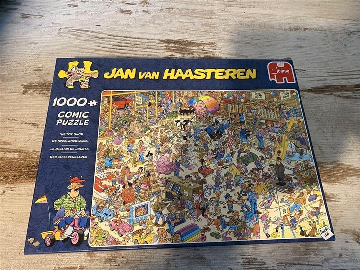 jan van haasteren - de speelgoedwinkel 1000 stuks [s713], Hobby en Vrije tijd, Denksport en Puzzels, Zo goed als nieuw, Verzenden
