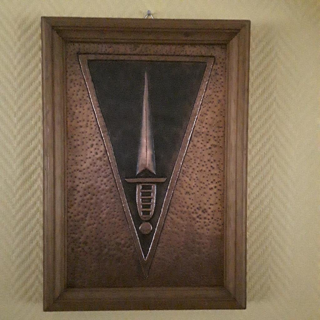 Cadre avec brevet para-commando une plaque de cuivre, Collections, Envoi