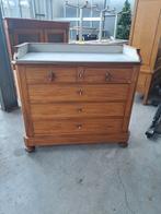 Prachtige Antieke Commode / Waskomkast met Marmeren Blad, Antiek en Kunst, Ophalen of Verzenden