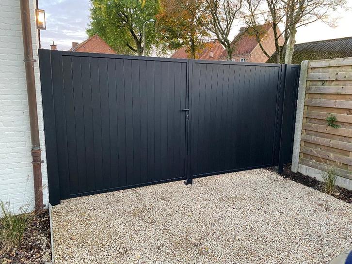 Poorten op maat, Tuin en Terras, Tuinpoorten, Nieuw, Draaipoort, Staal, 150 tot 200 cm, 200 cm of meer, Ophalen