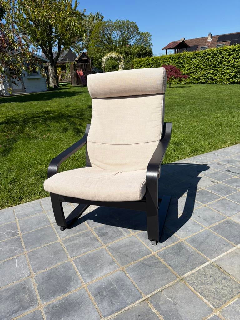 Fauteuil relax confort avec appuie tête comme neuf, Maison & Meubles, Moins de 75 cm, Comme neuf, Enlèvement, Bois