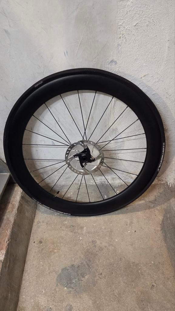 Carbon wielen 50mm DT Swiss 350 trough axle, Enlèvement, Carbone