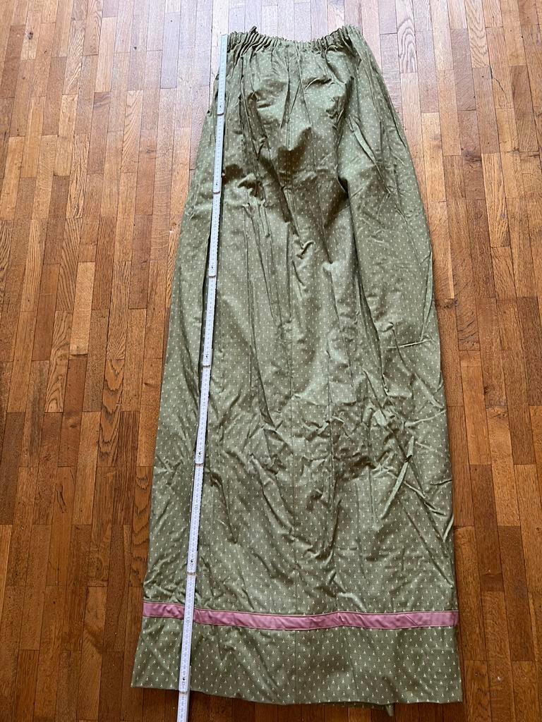 Overgordijnen Laura Ashley groen, Huis en Inrichting, Ophalen, Zo goed als nieuw, Wit