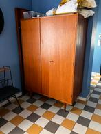 Vintage kleerkast, Ophalen, Gebruikt, 100 tot 150 cm, Met plank(en)