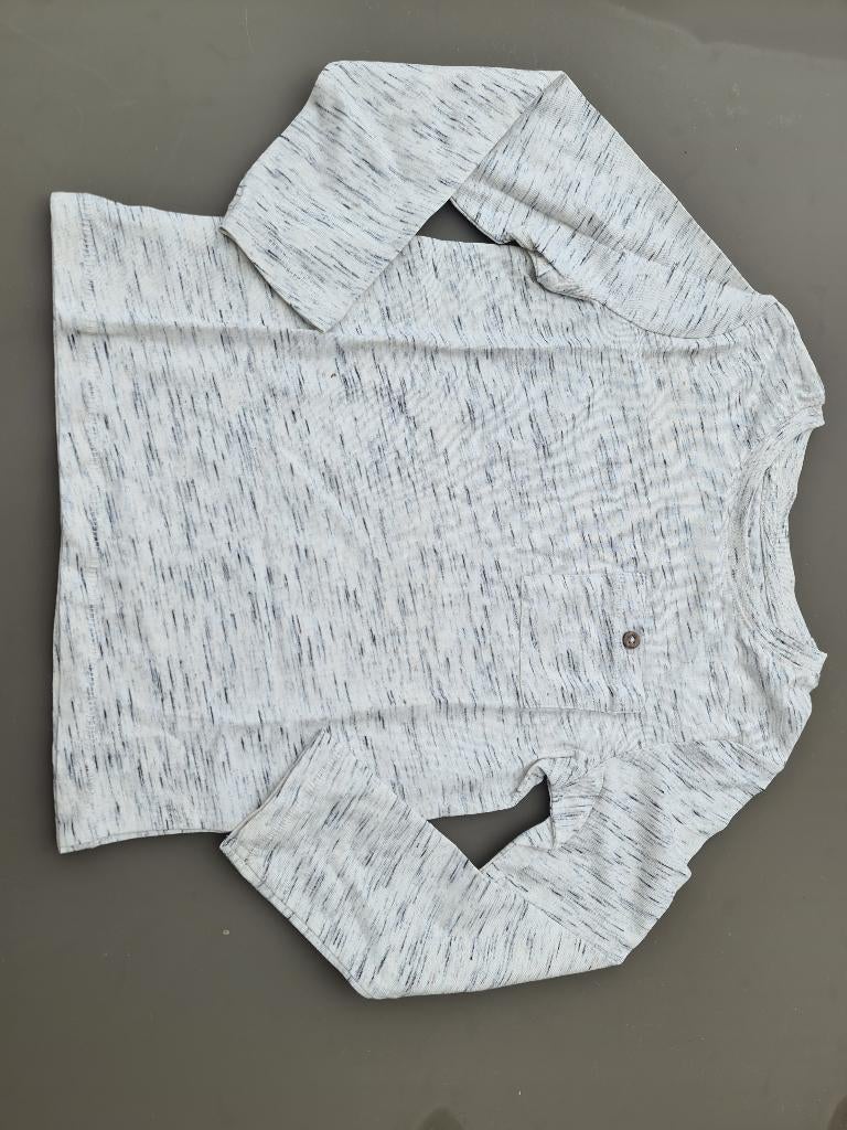 wit gespikkelde longsleef, longsleeve, CA, 116, Enfants & Bébés, Vêtements enfant | Taille 116, Enlèvement, Comme neuf