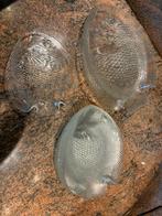 Assiettes à poisson en verre vintage, Antiquités & Art, Enlèvement