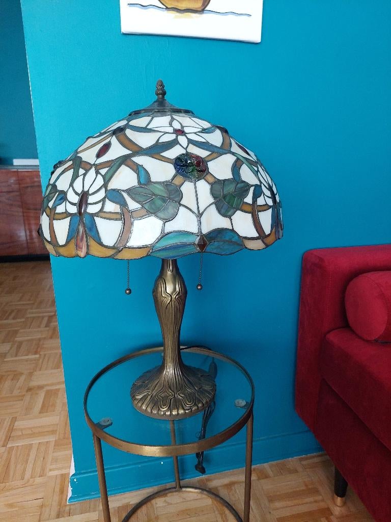 Lampe style Tiffany, Verre, Comme neuf, Enlèvement, Tiffany