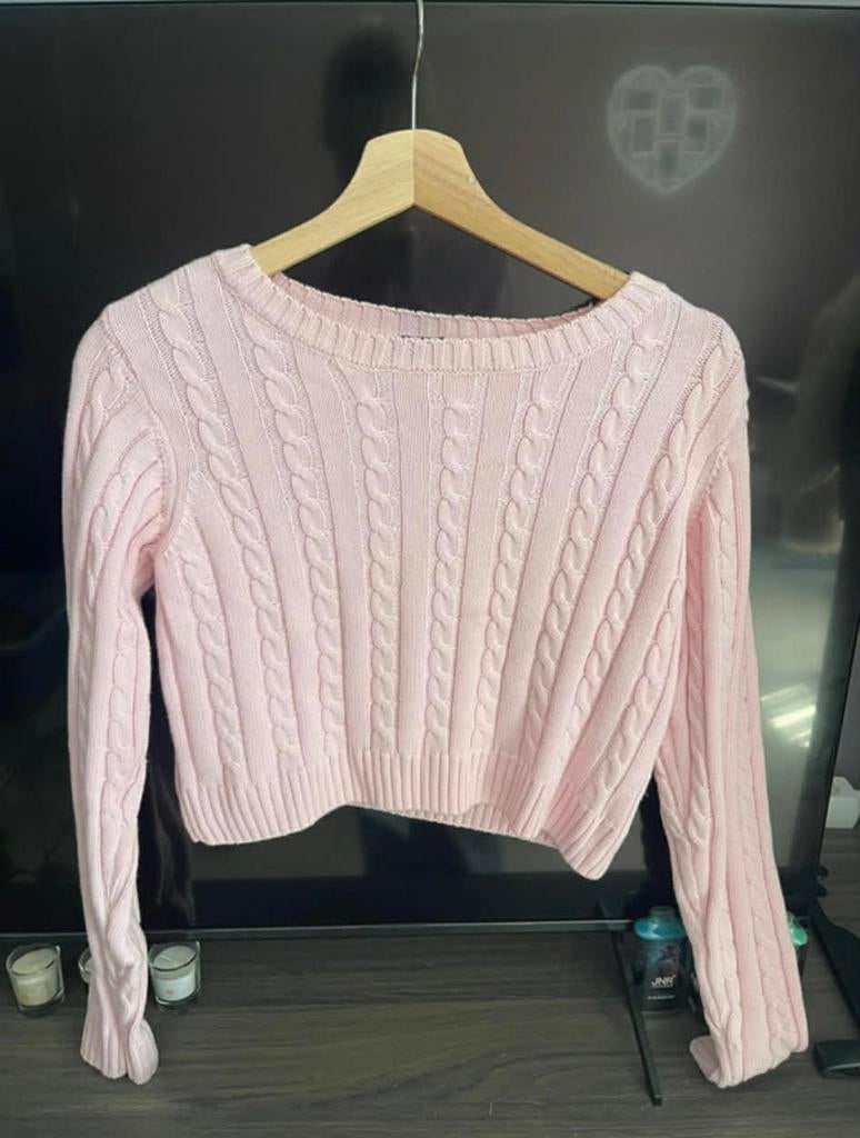 Roze trui met lange mauwen, Kleding | Dames, Truien en Vesten, Ophalen of Verzenden, Zo goed als nieuw, Maat 36 (S), Roze