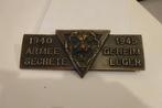 Armée secrète 1940-1945 petite plaque en bronze, Enlèvement, Armée de terre, Emblème ou Badge