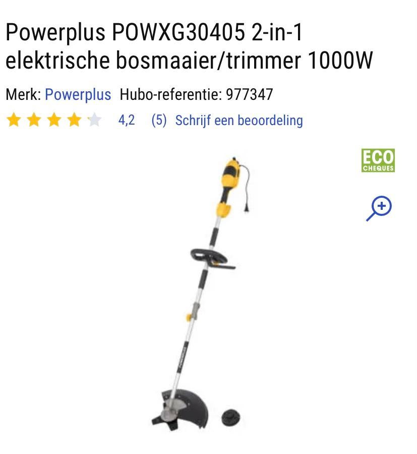 Bosmaaier/ trimmer 1000 W, Ophalen, Zo goed als nieuw, Elektrisch