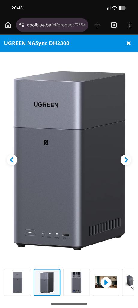 NAS - NASync DH2300, Informatique & Logiciels, NAS, Enlèvement, Neuf