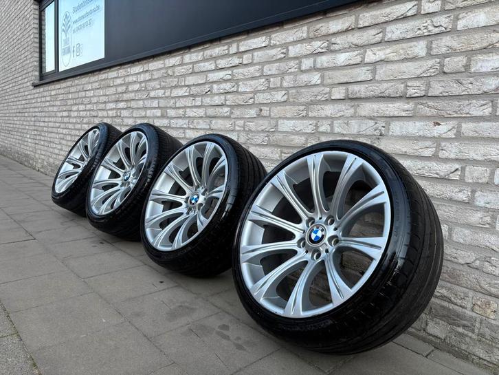Bmw bbs m5 166m style 19inch 5x120 velgen met banden, Auto-onderdelen, Banden en Velgen, Band(en), Ophalen