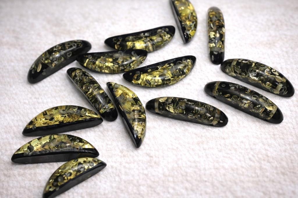 lot kralen 13 groene amber, Hobby en Vrije tijd, Kralen en Sieraden maken, Nieuw, Kraal, Verzenden
