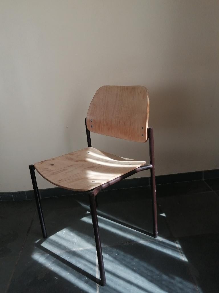 vintage schoolstoelen, vintage kantinestoelen, Ophalen