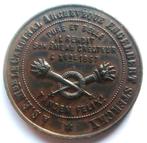 Médaille de 1867 par le cardinal Sterckx Malines, Enlèvement ou Envoi, Autres matériaux