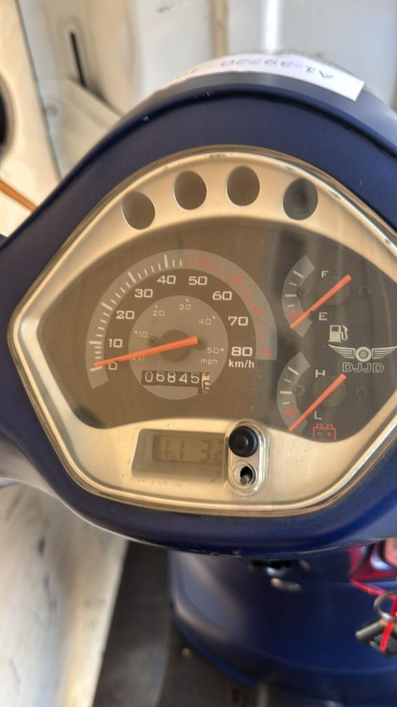 Scooter | B Klasse | Bj2019 | 6.845km | Binnenkort Tekoop!, Fietsen en Brommers, Mat Blauw, Scooter, Gebruikt, Overige modellen