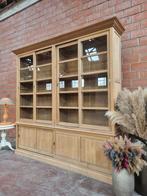 Eiken buffetkast/vitrinekast, Ophalen, Flamant, 200 cm of meer, 50 tot 75 cm
