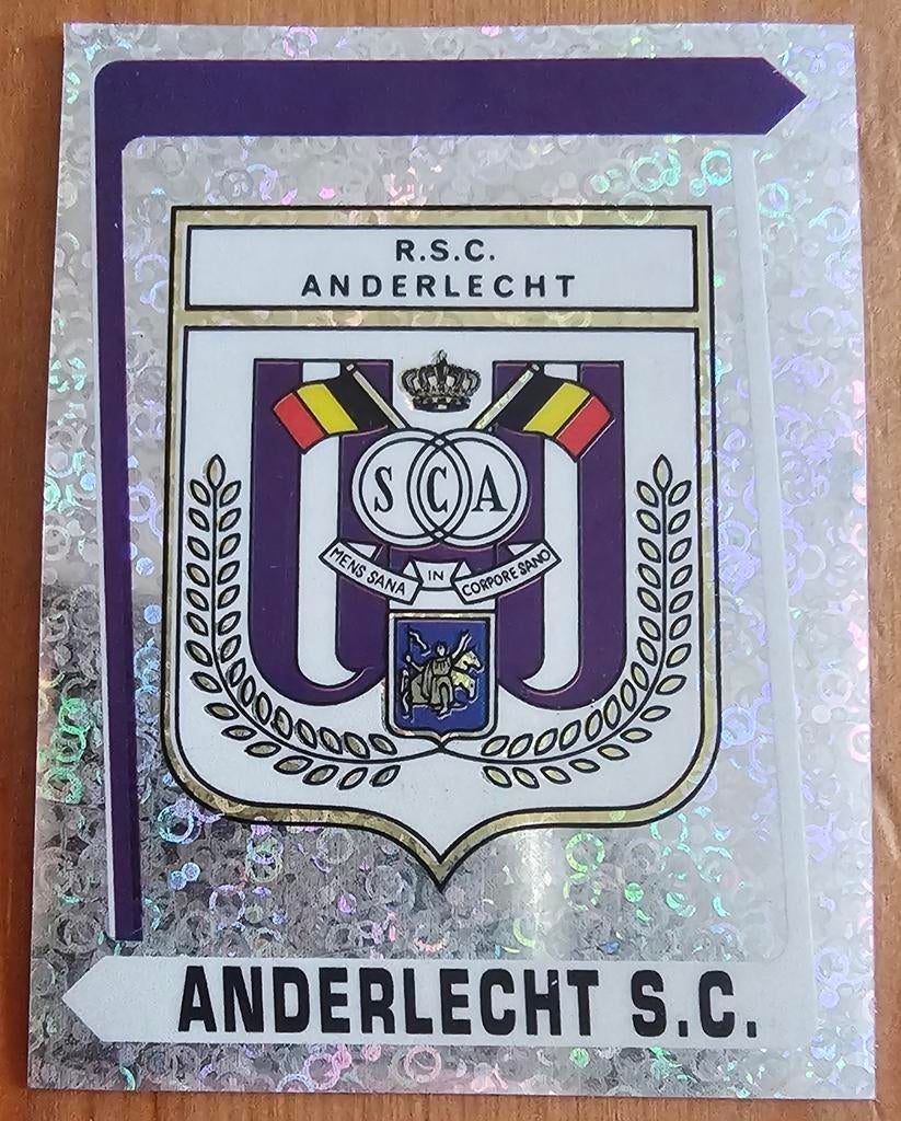 Panini Football 96 #26 Badge SC Anderlecht Voetbal!, Ophalen of Verzenden, Zo goed als nieuw, Sticker