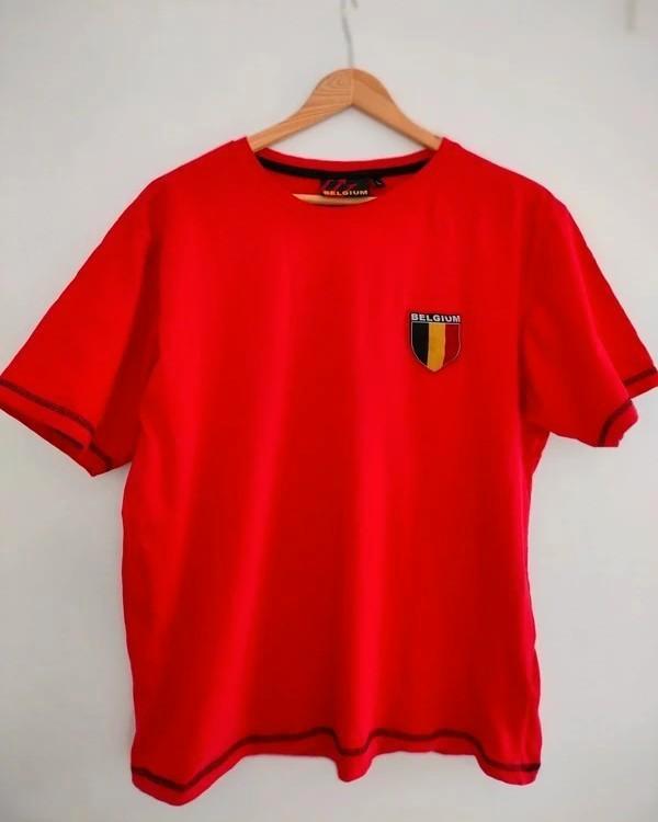 Voetbal T-shirt Belgium. Rood, Medium of Smal, Kleding | Heren, Sportkleding, Zo goed als nieuw, Voetbal, Maat 48/50 (M), Rood
