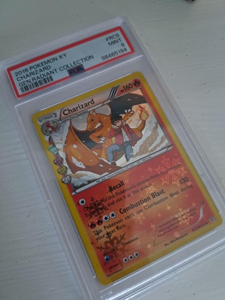 Charizard RC5 PSA 9, Ophalen