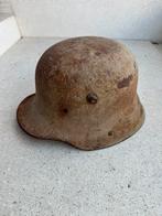Wo1 Duitse helm met originele kleur, Verzamelen, Militaria | Algemeen, Ophalen of Verzenden