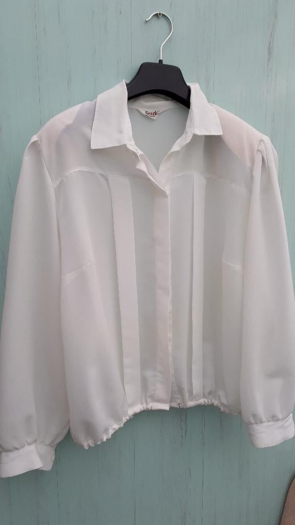très belle blouse blanche - grande taille, Enlèvement
